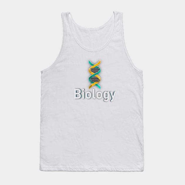 Polygonal DNA Biology Tank Top by MisagoArt